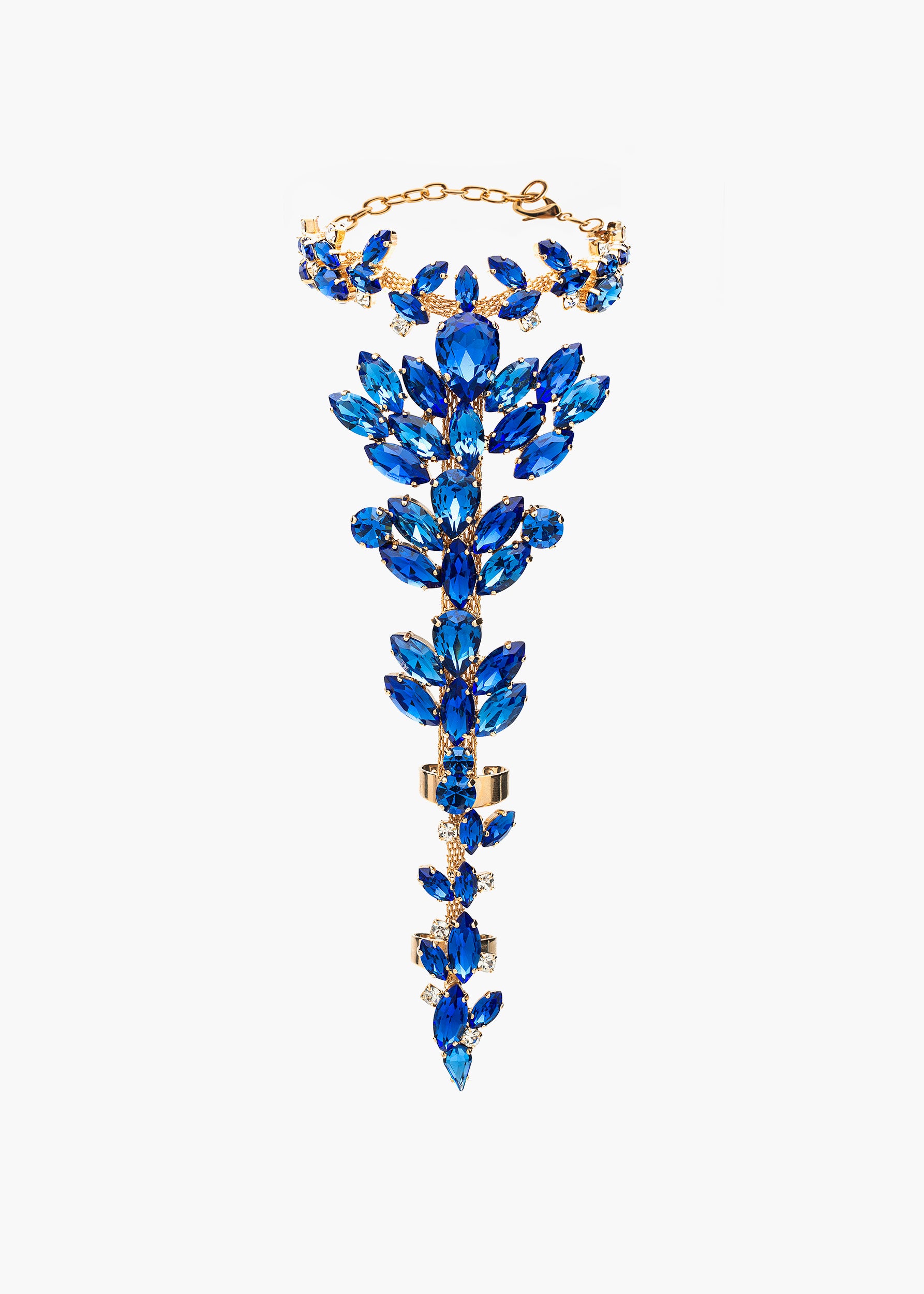 Elsa ring gold blue