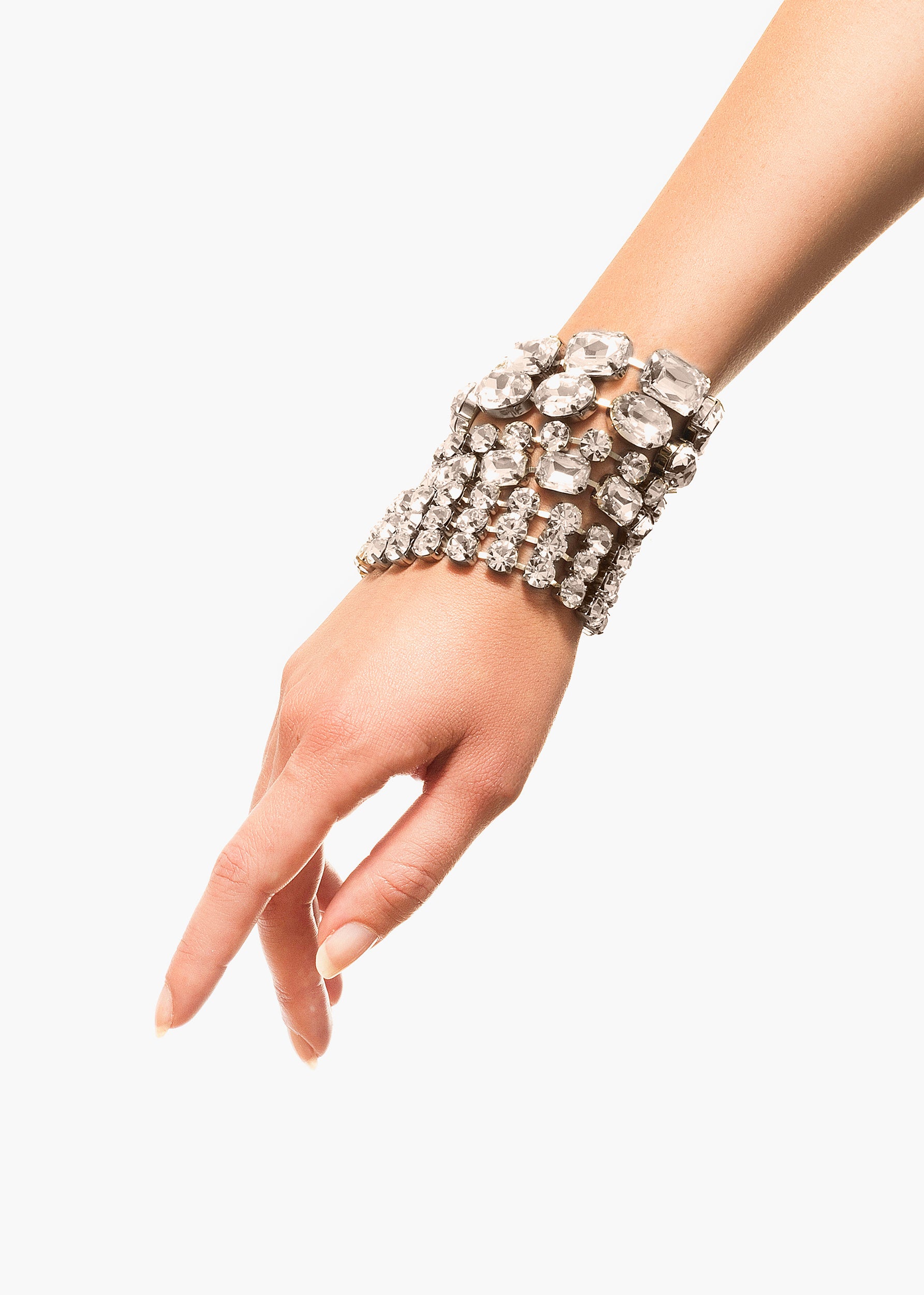 Monica bracelet white crystal