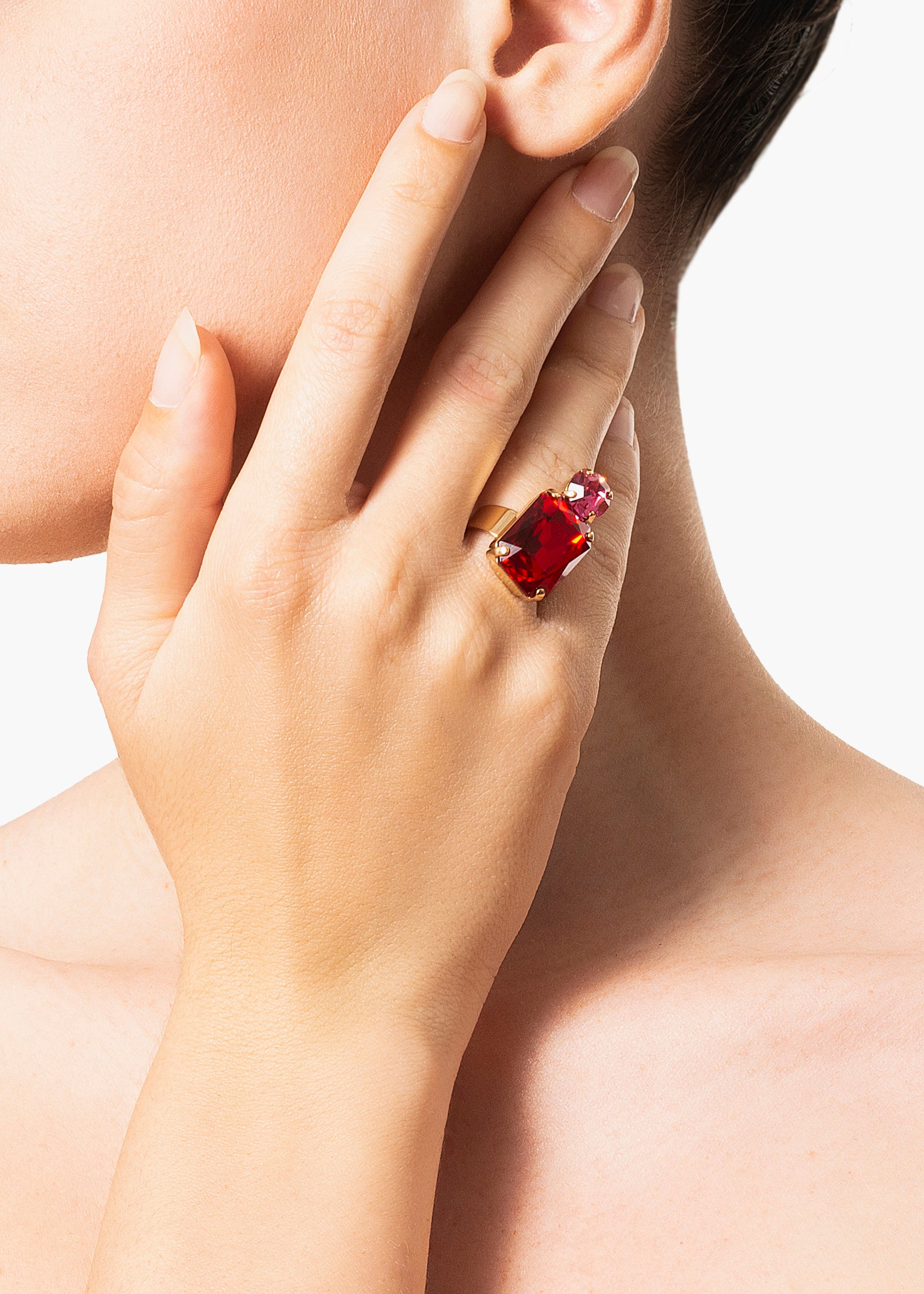 Ida ring gold red