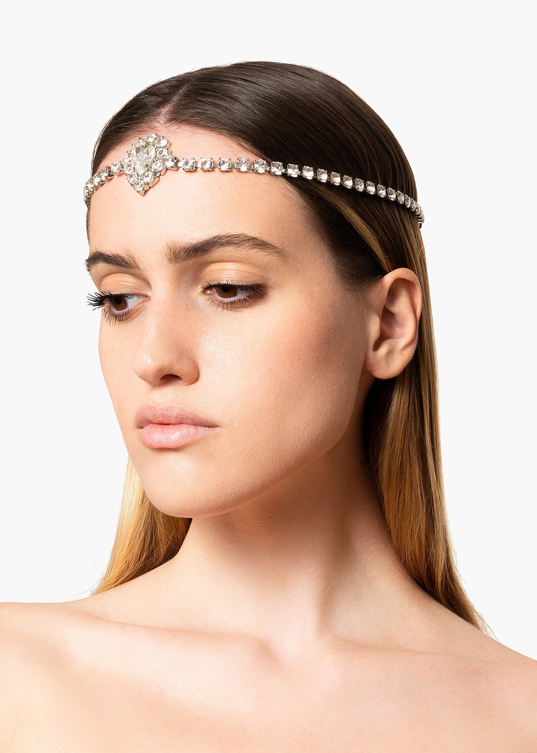 Andreana Headband crystal white