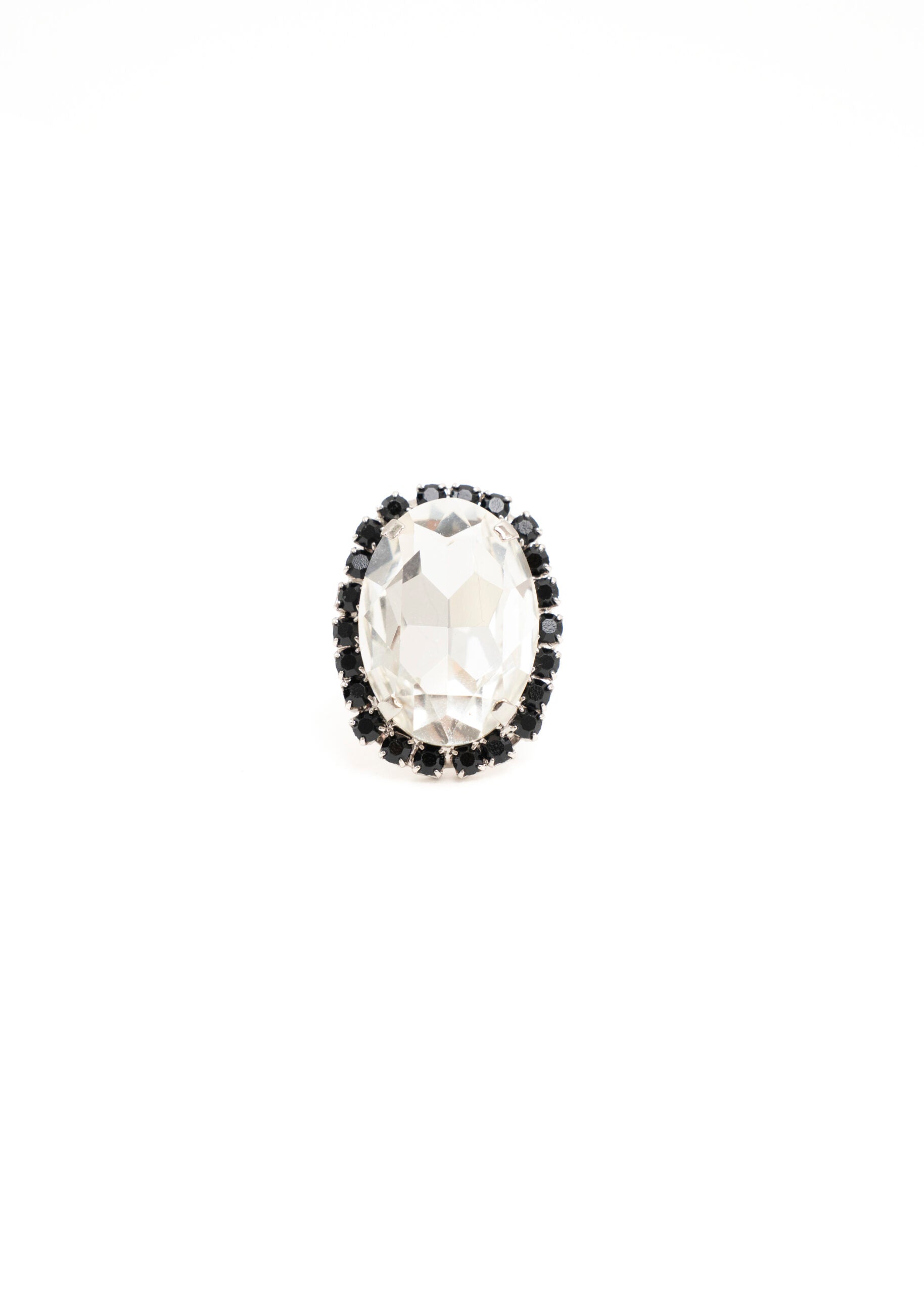 Mara ring round silver black