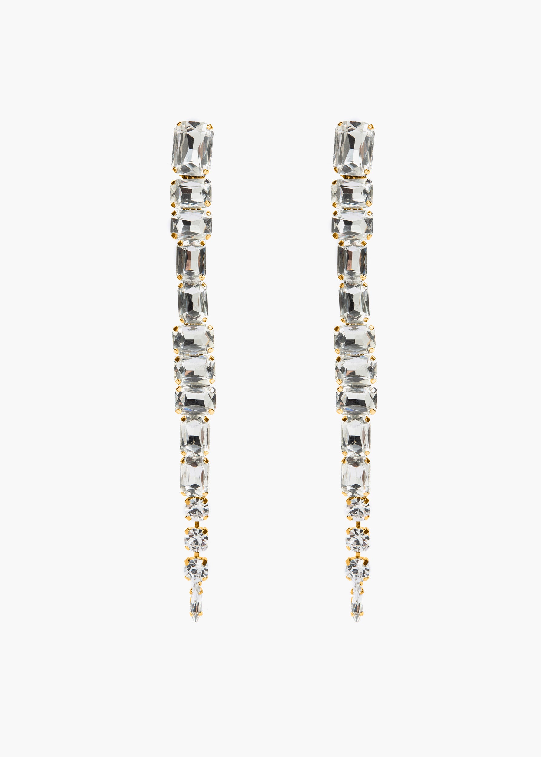 Cristina Earjewels crystal white