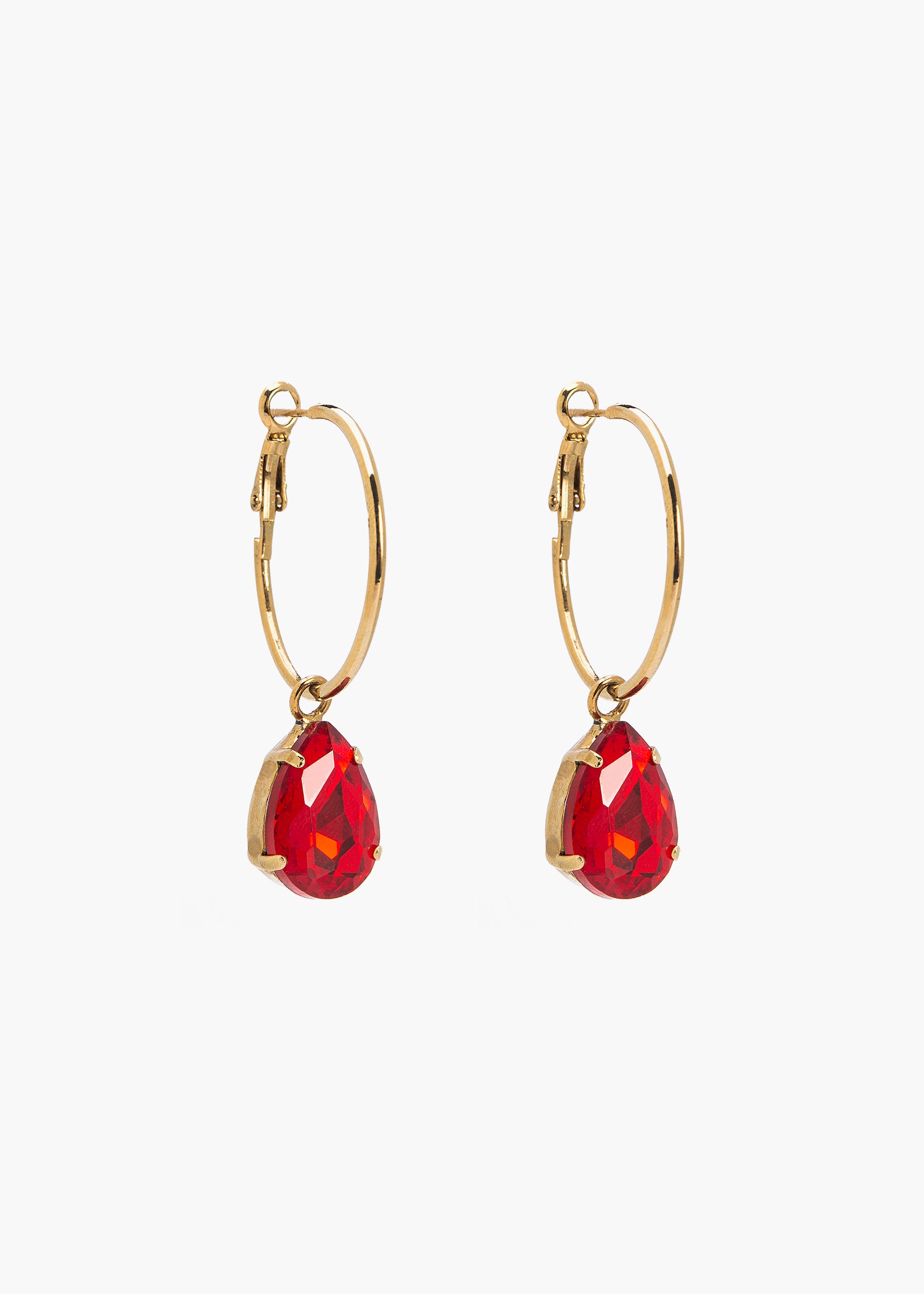 Silvia Earjewels gold red
