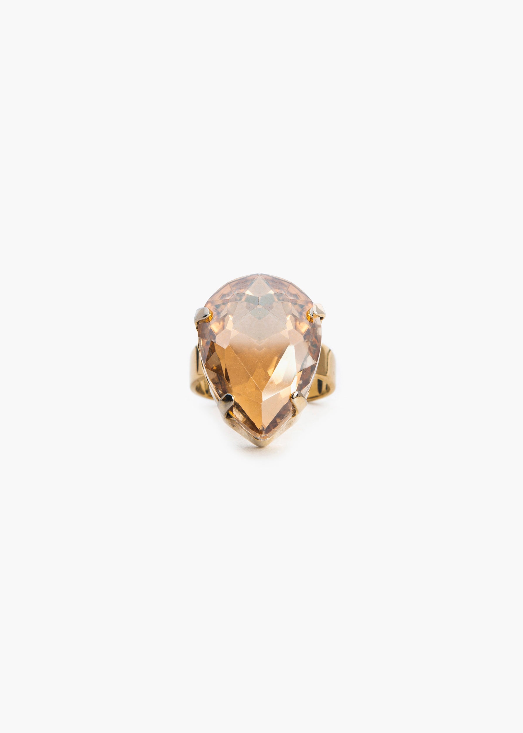 Mia ring gold amber