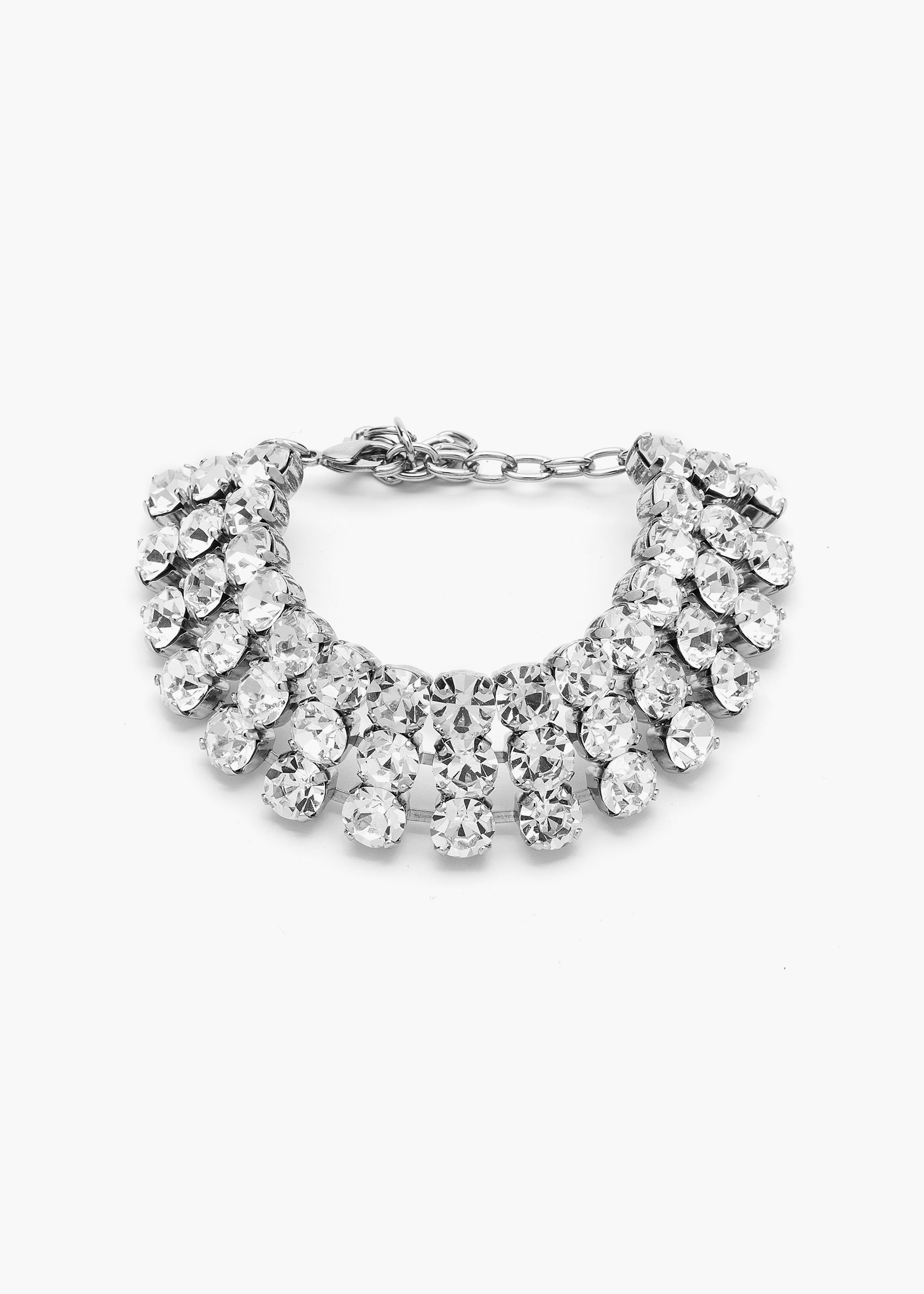 Monica bracelet white crystal