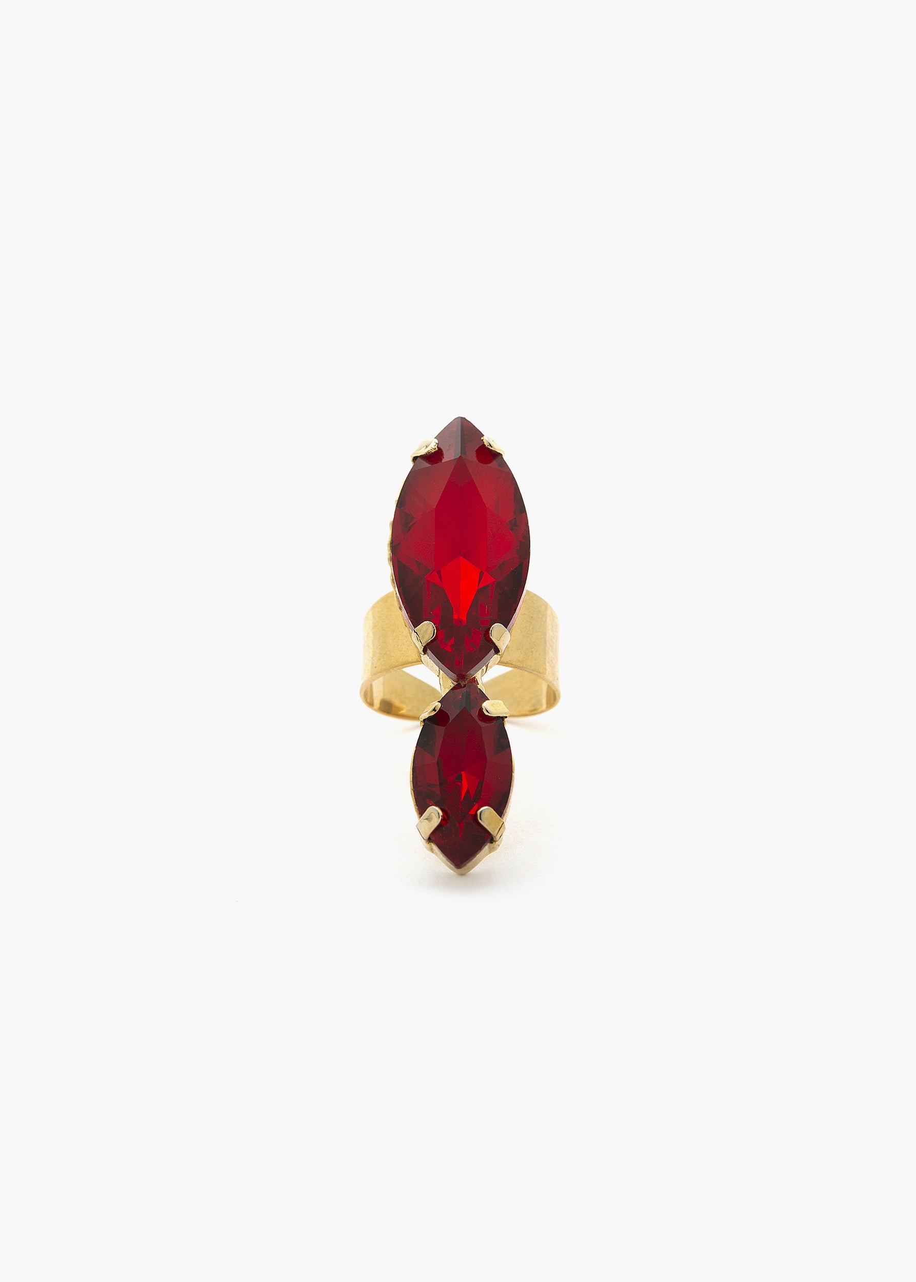 Gaia ring gold red
