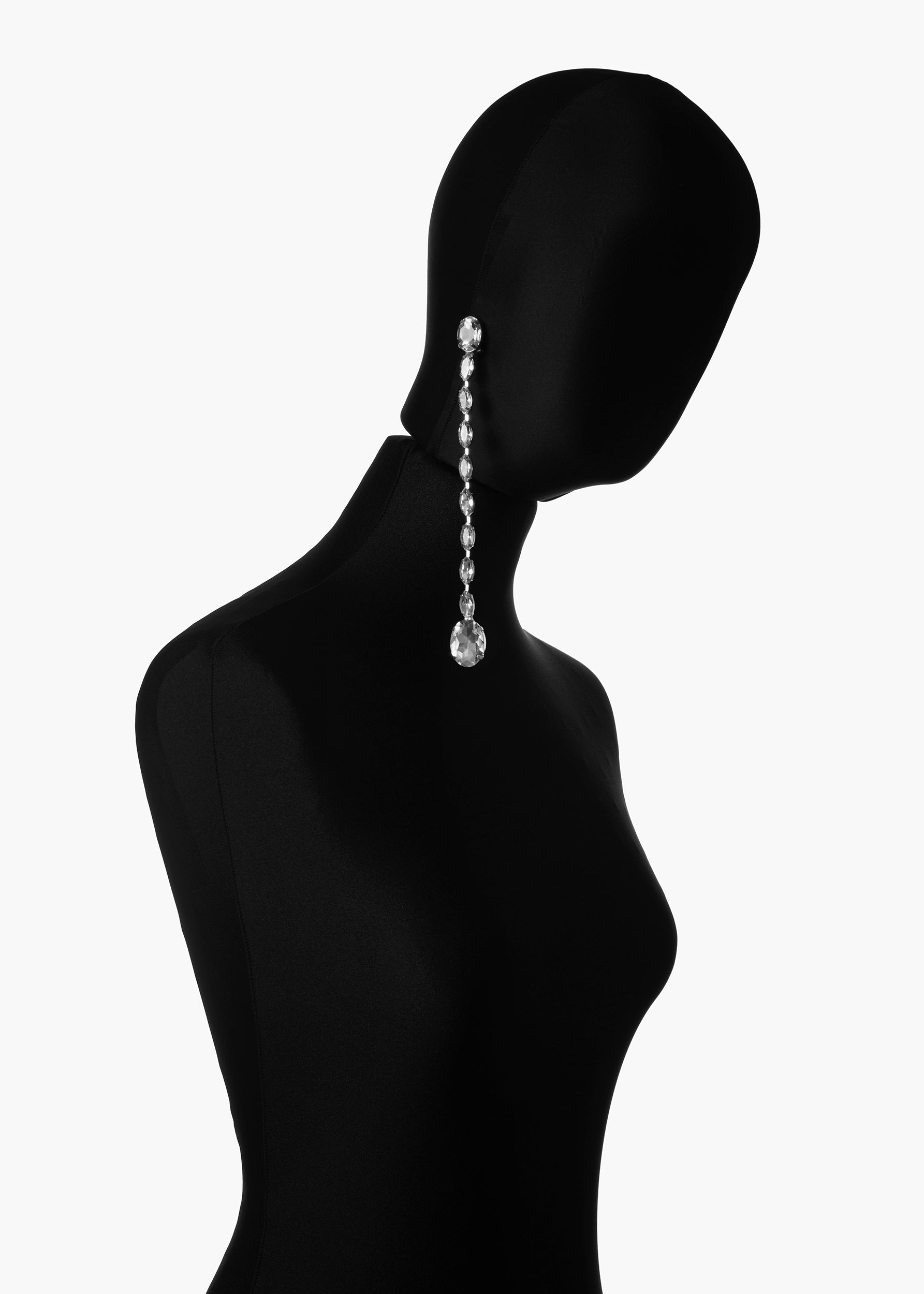 Cinzia Earjewels crystal silver white