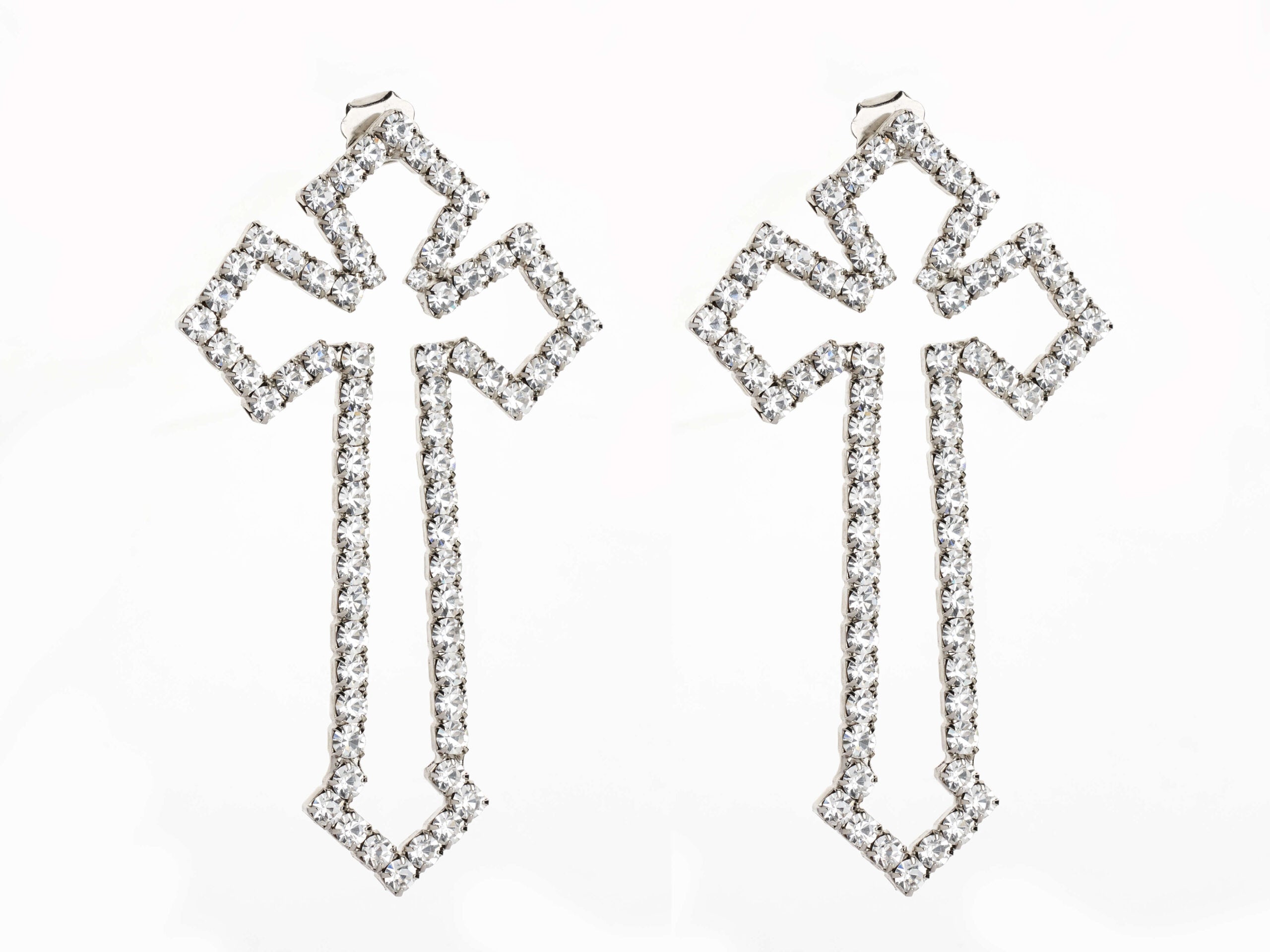 Maddalena earrings Silver White