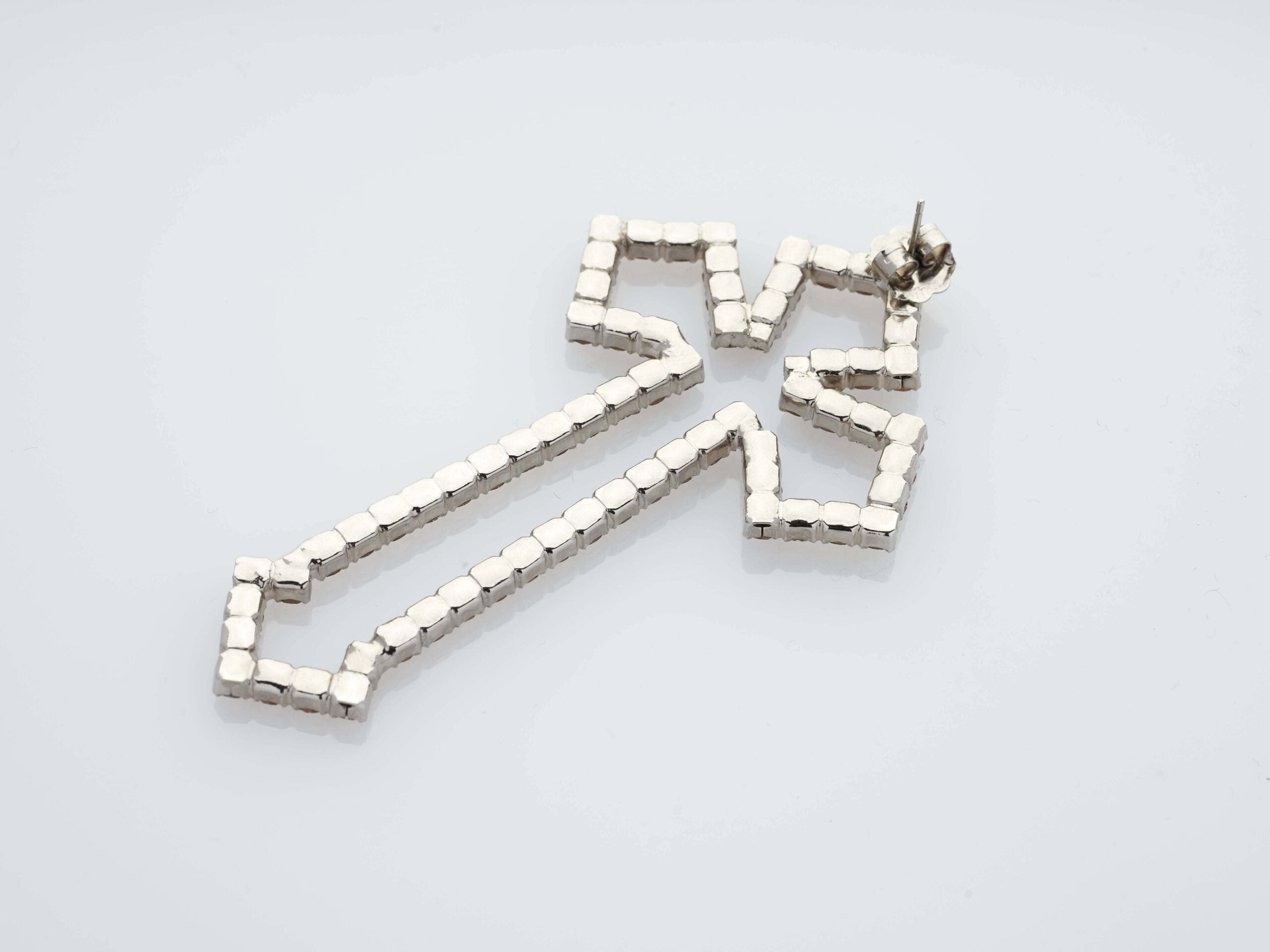 Maddalena earrings Silver White