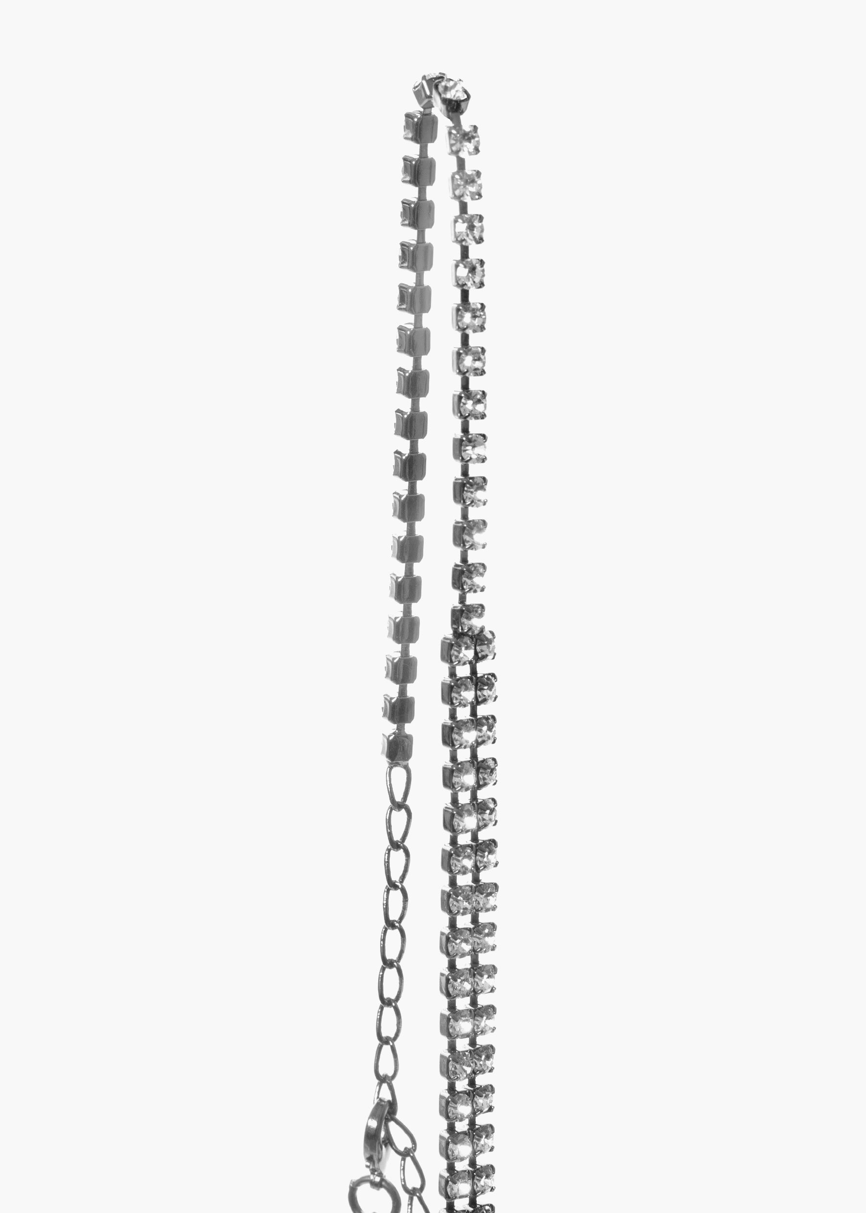 Donna Top silver white crystal