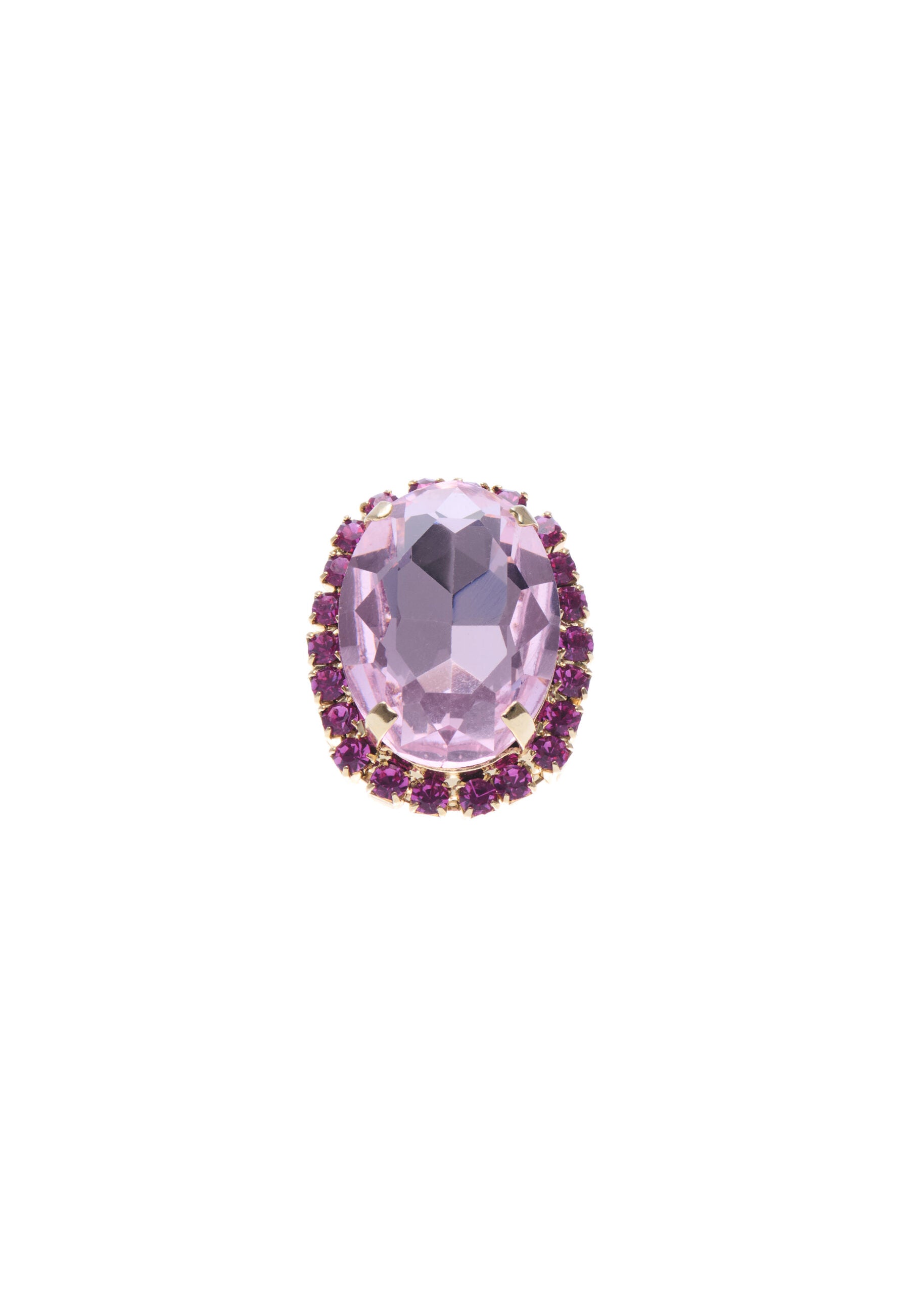 Mara ring round gold pink