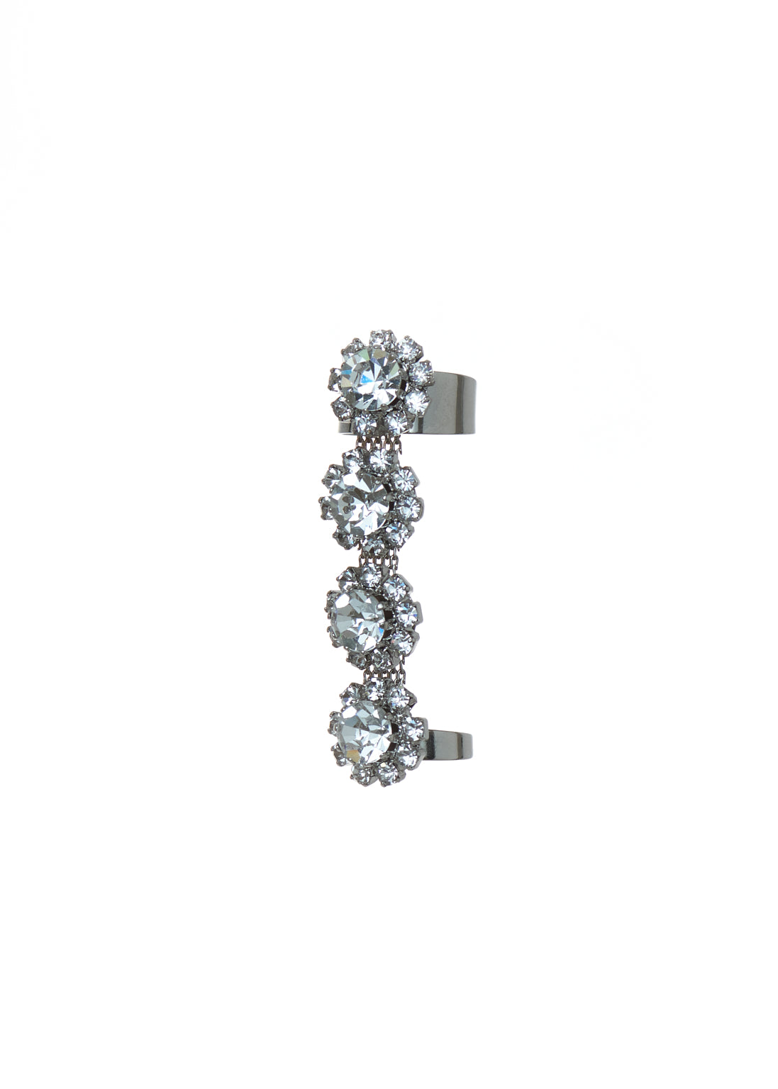 Amalia anello 4 fiori silver