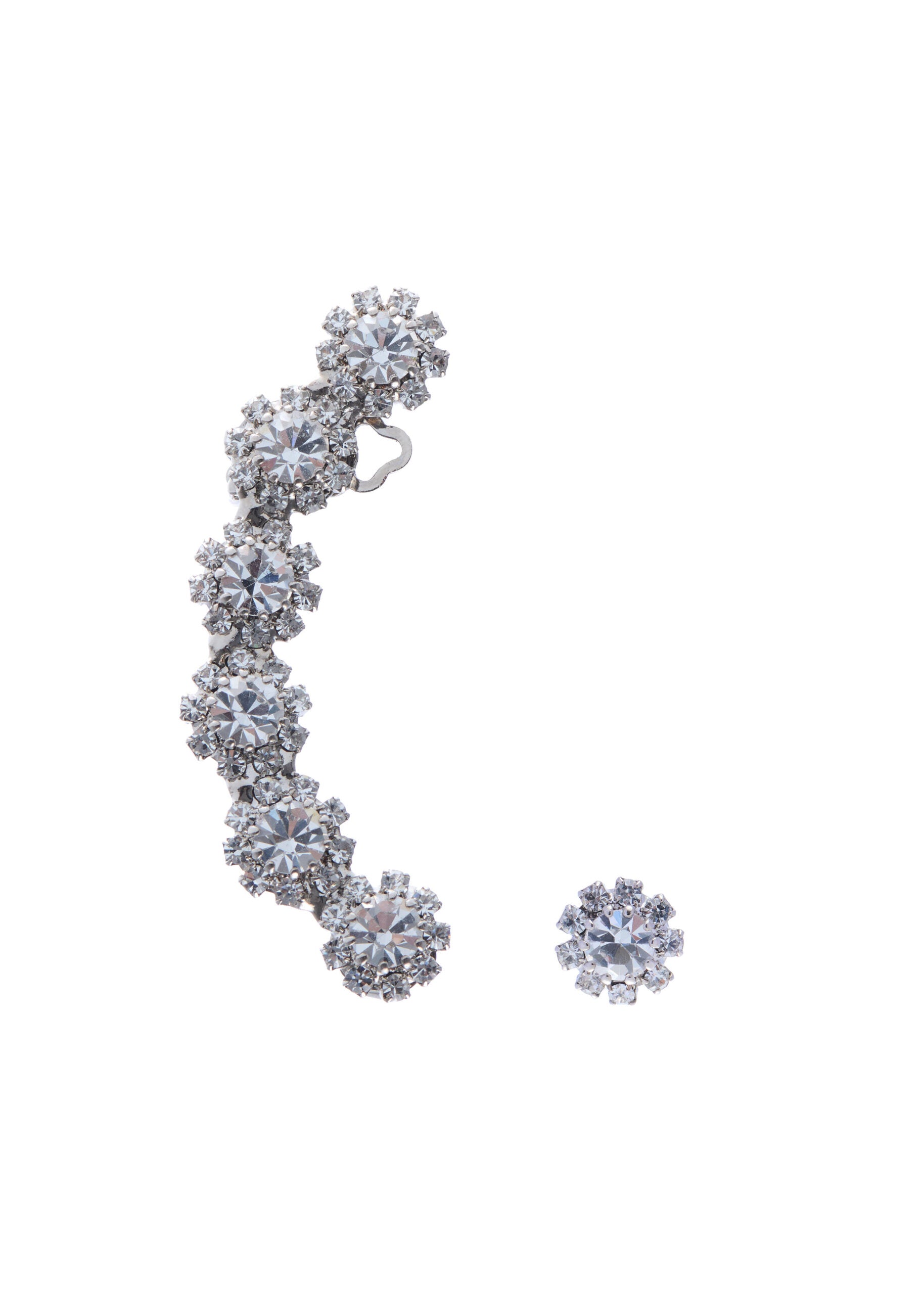 Anna ear cuff fiori singolo sinistro