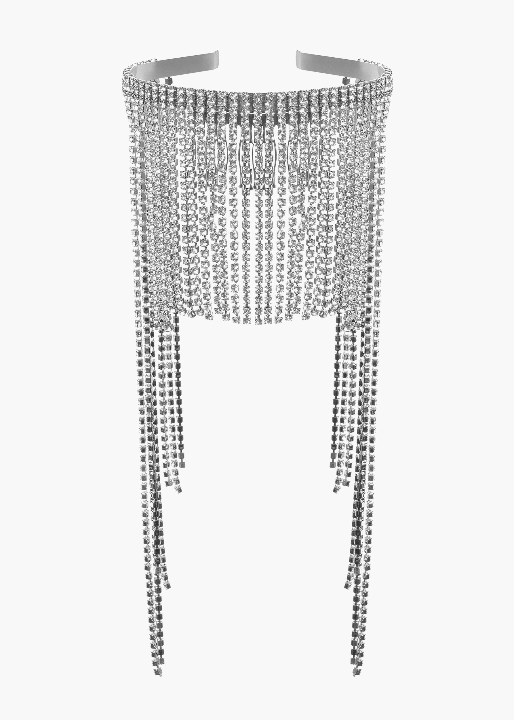 Giorgia fringe silver white Nude Skin