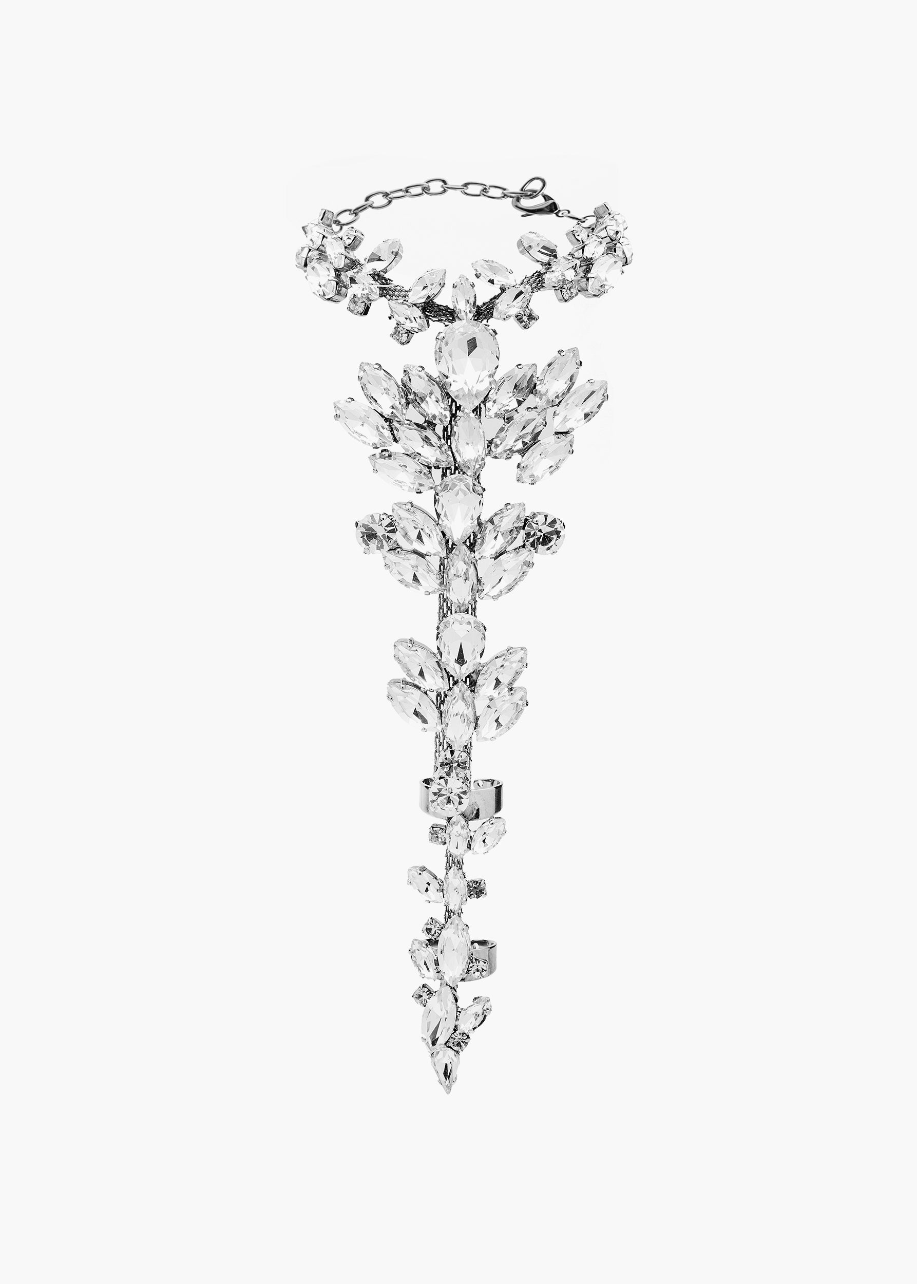 Elsa ring silver white