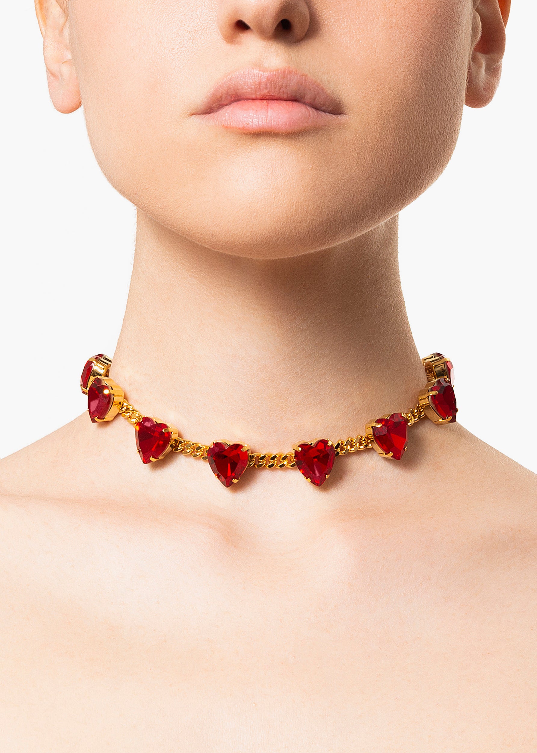 Giulia necklace gold crystal