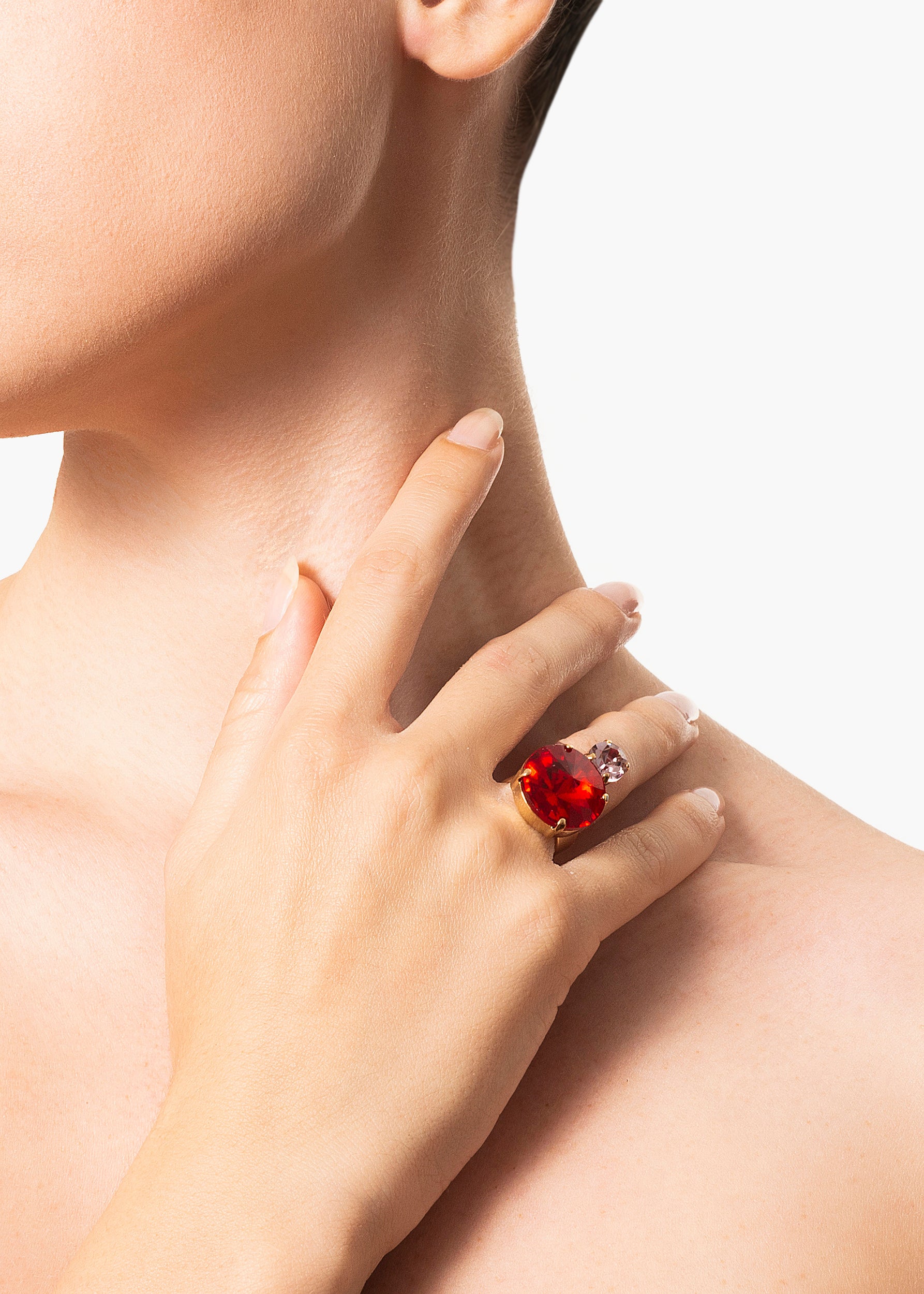 Valeria ring gold red