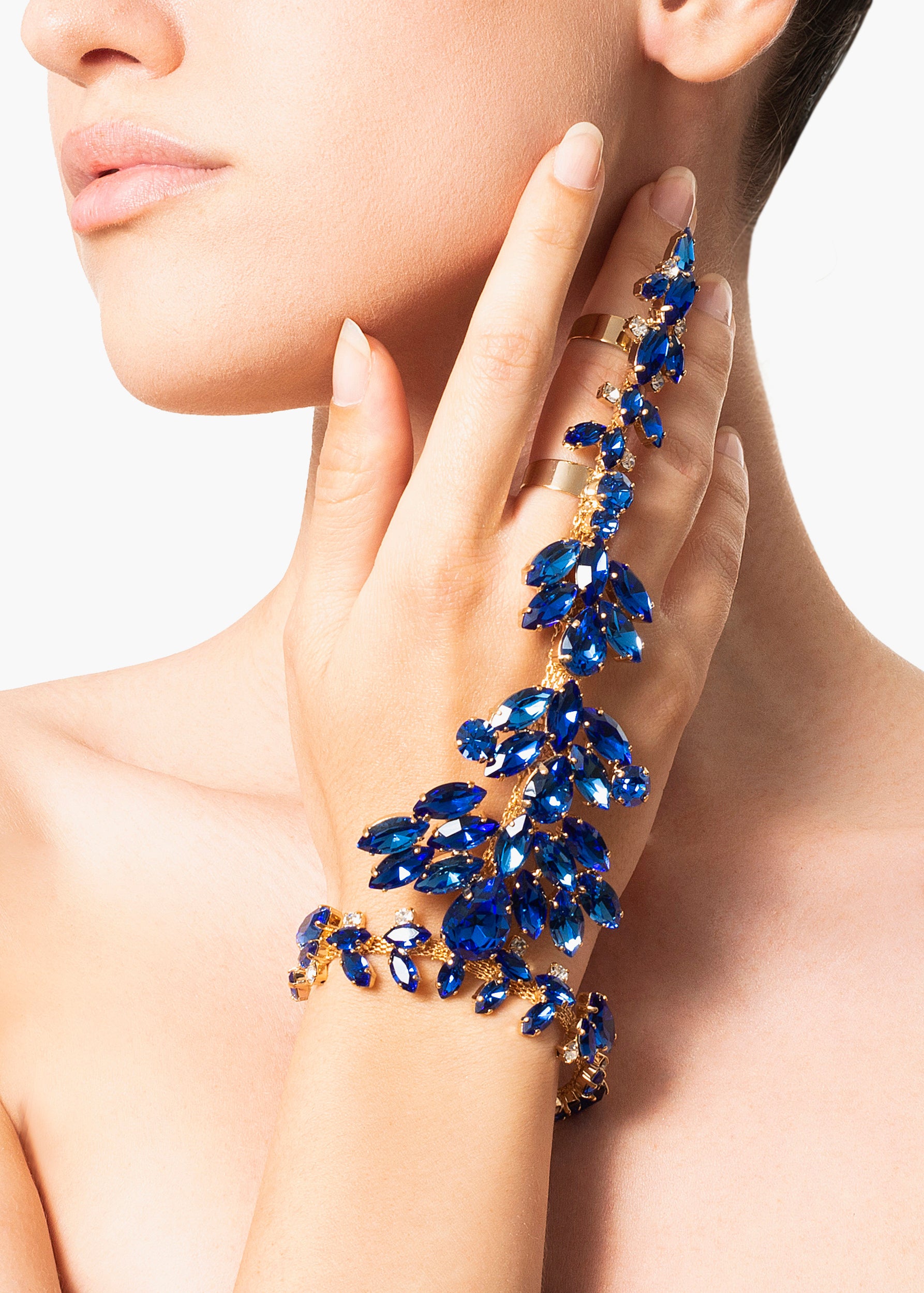 Elsa ring gold blue