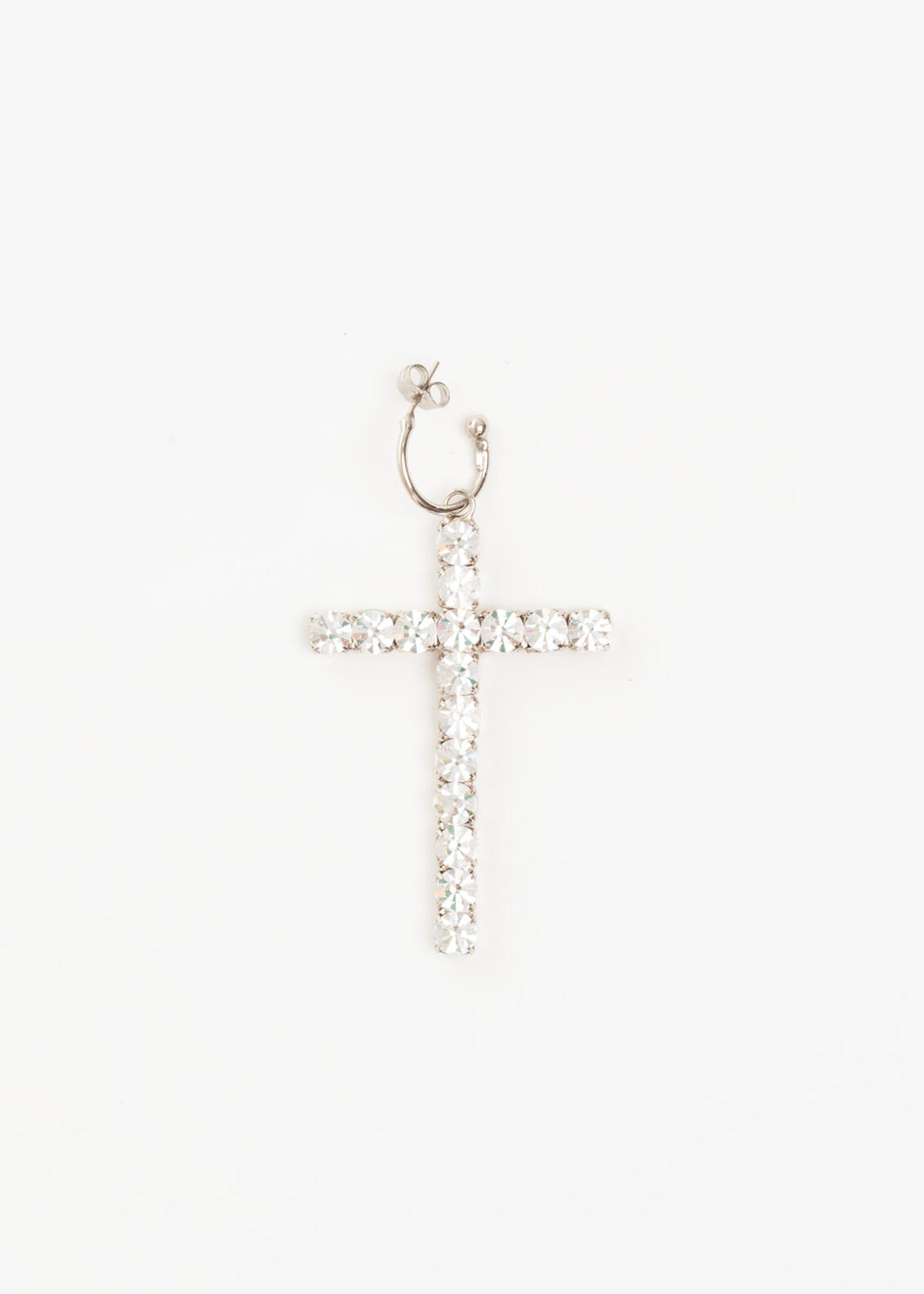Gabriella Earjewels cross big silver