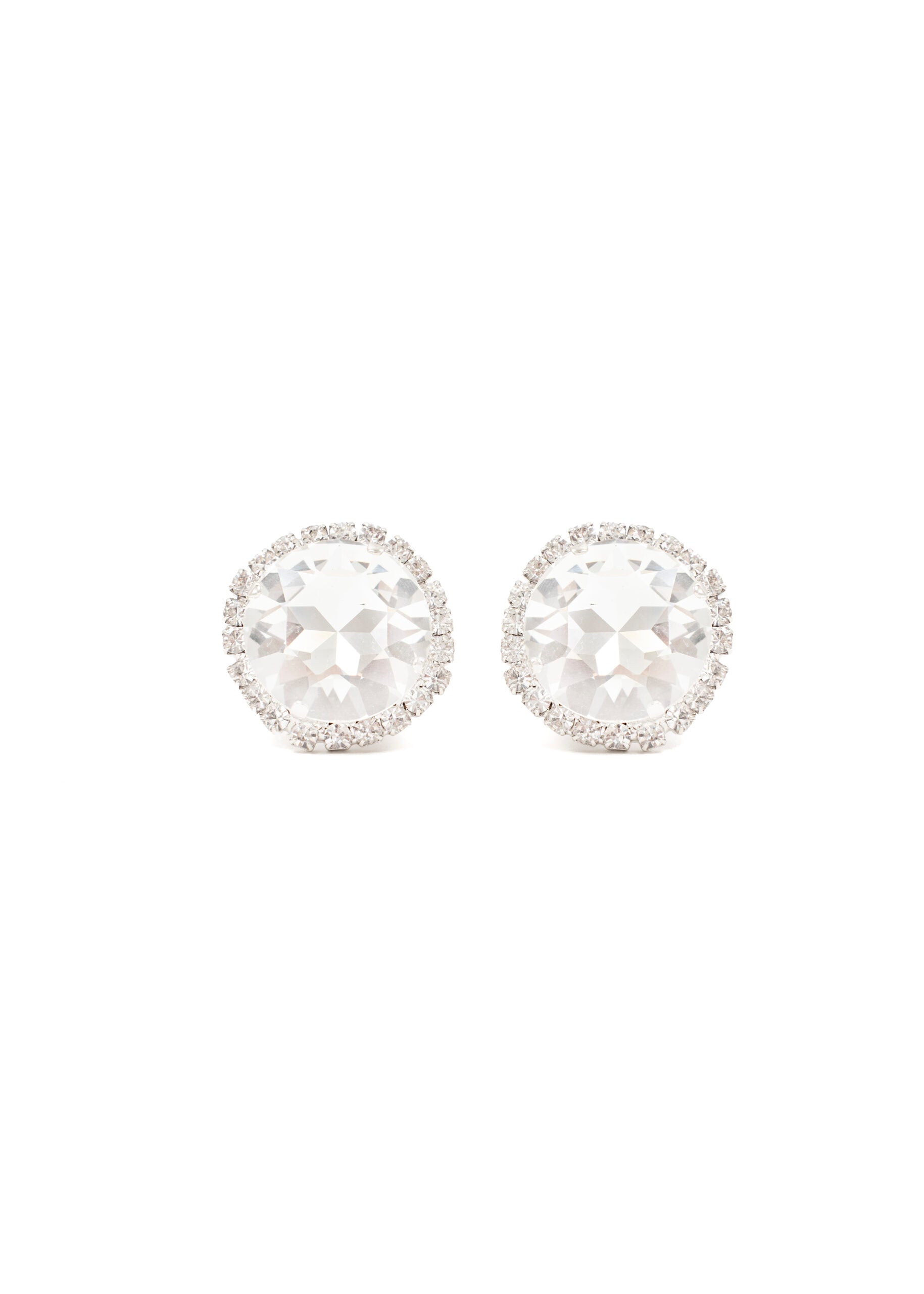Michela Earjewels silver stone white