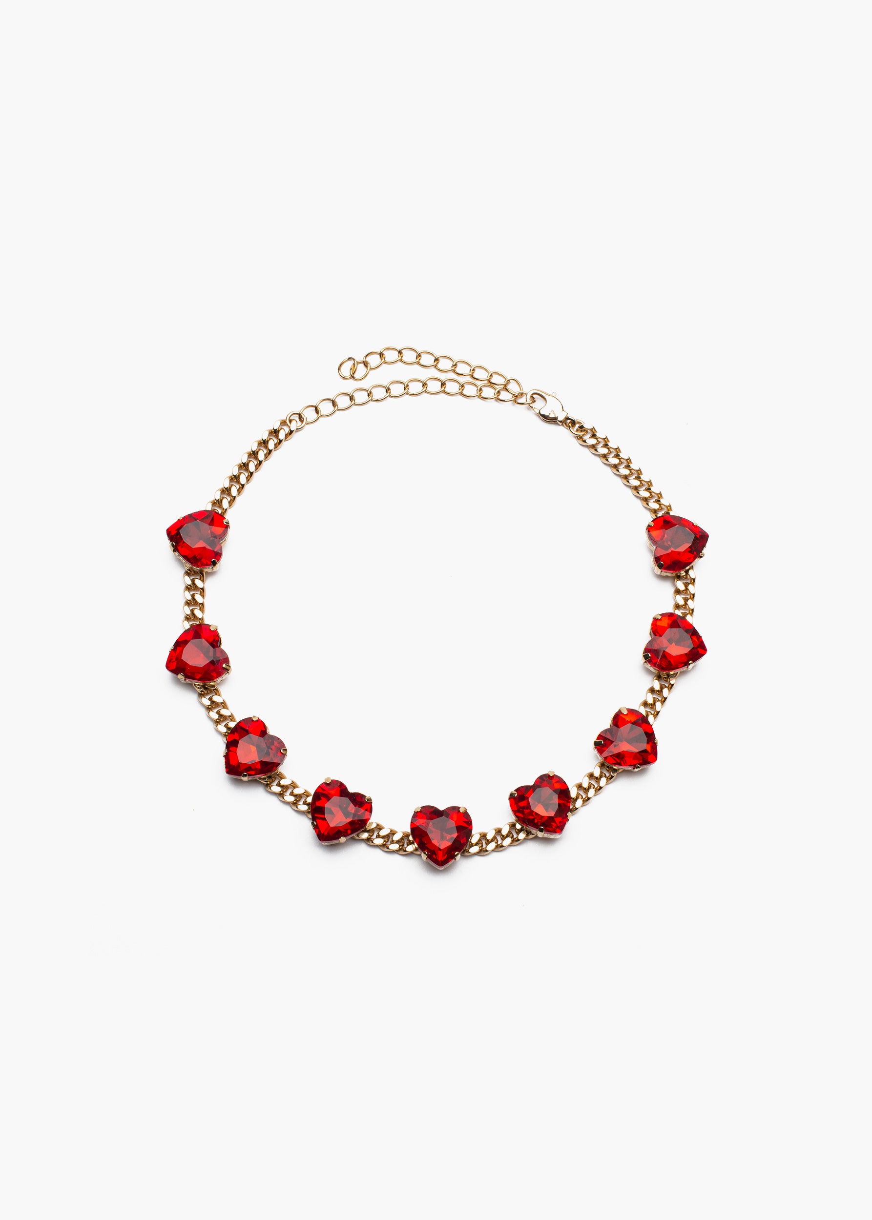 Giulia necklace gold red
