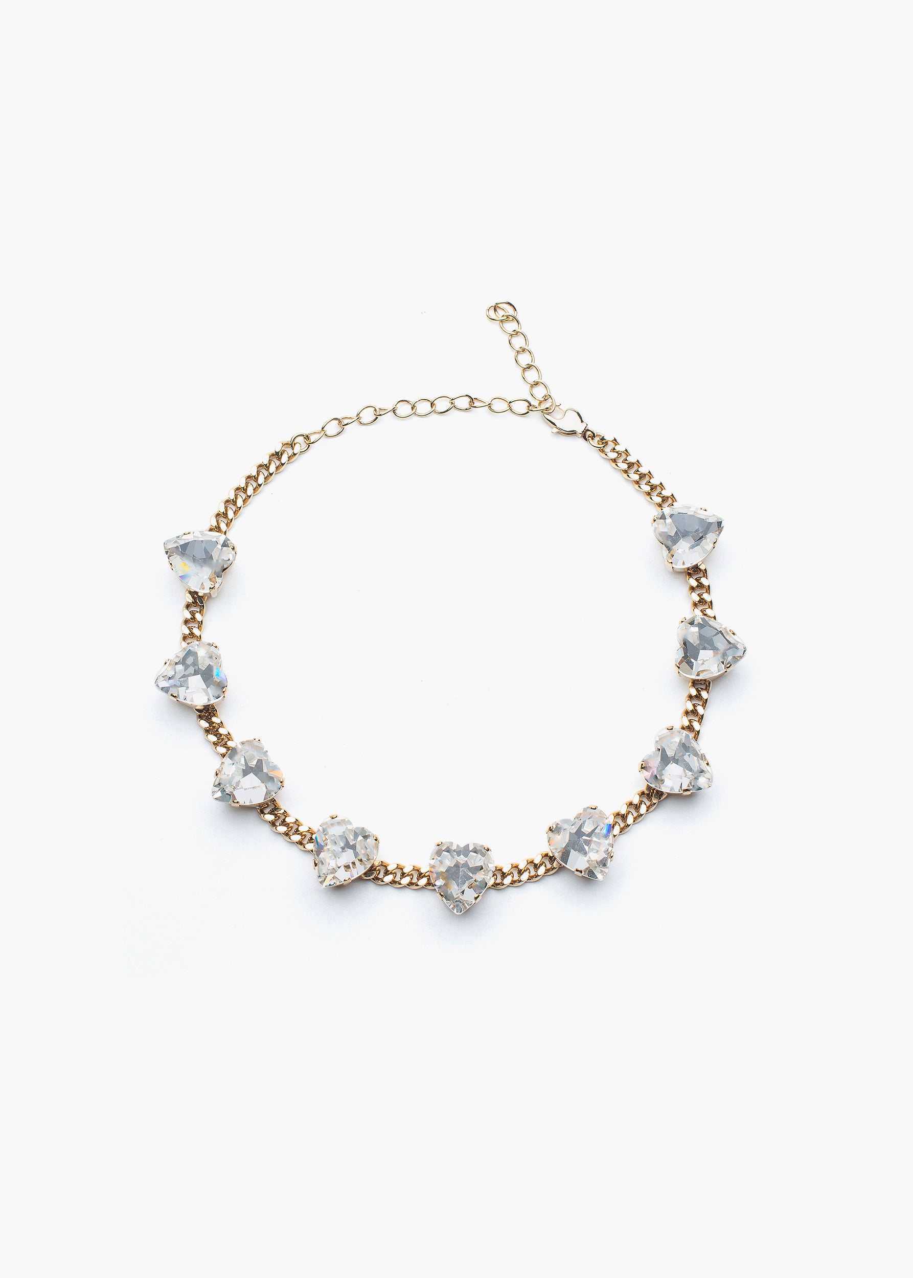 Giulia necklace gold crystal