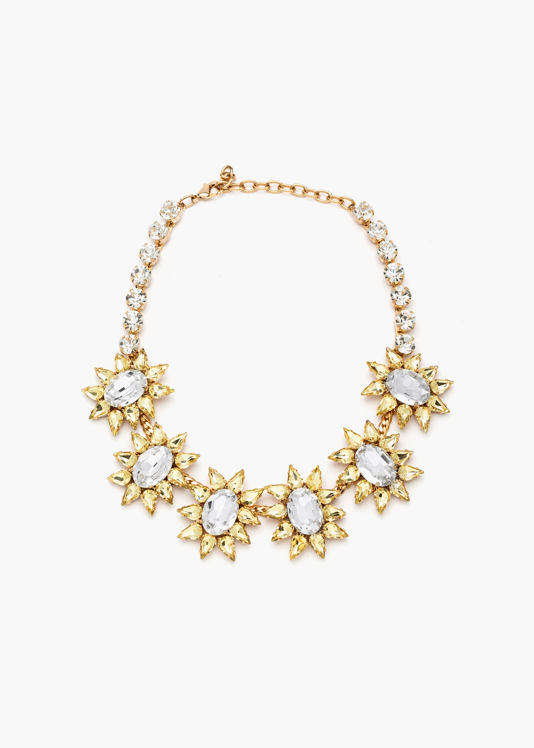 Rosalba necklace crystal sunflower
