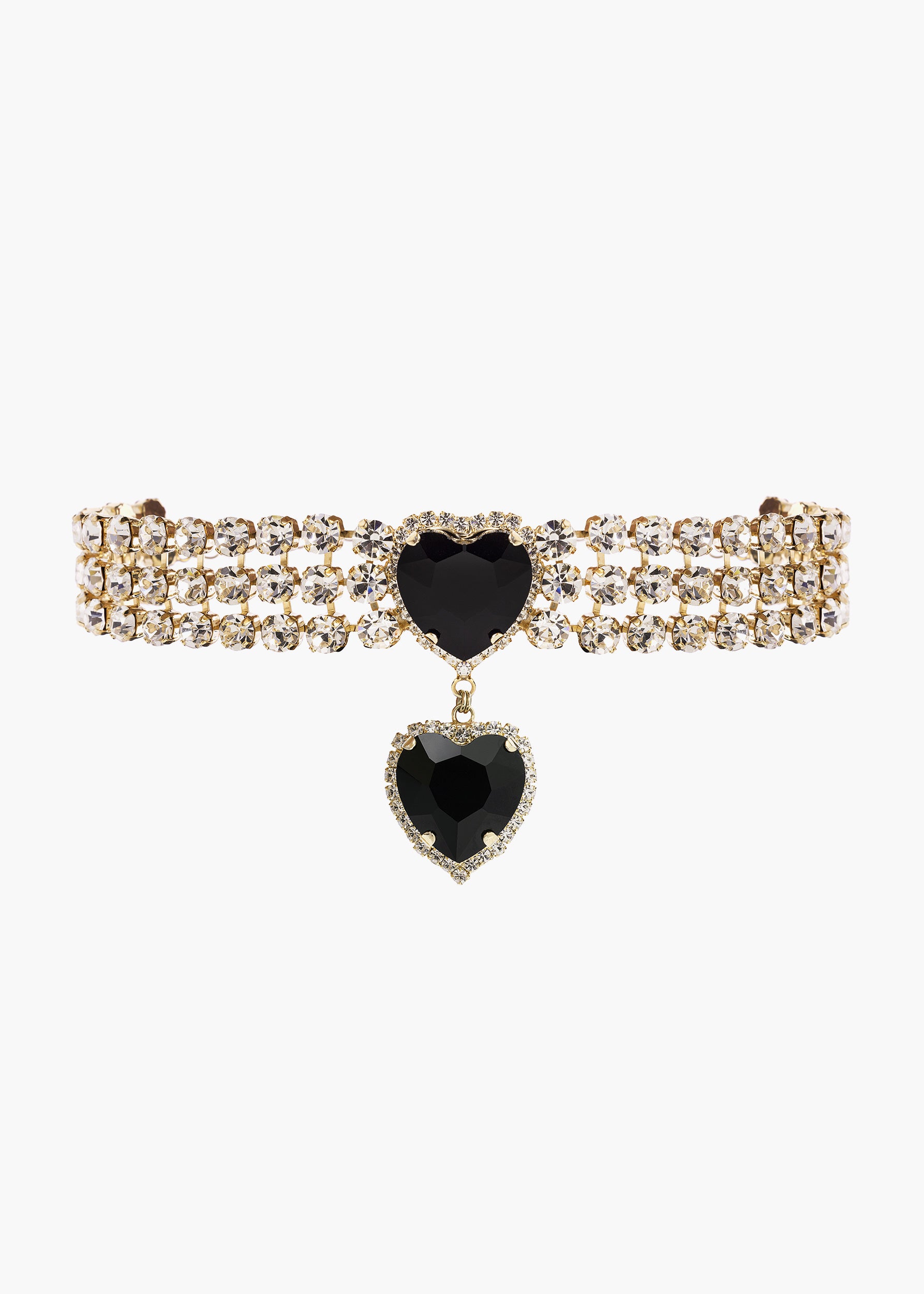 Tonia choker crystal capsule heart