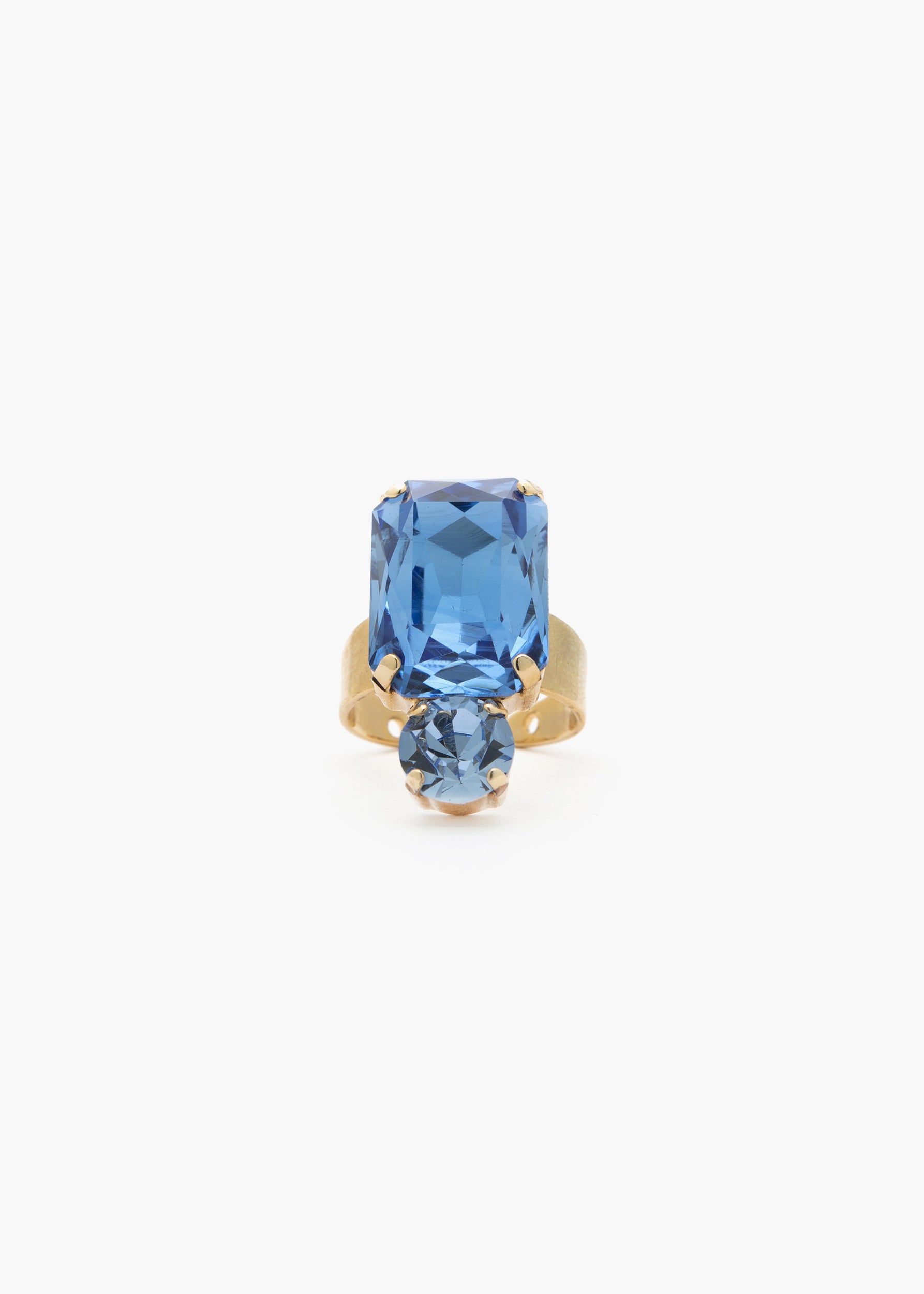 Ida ring gold light blue