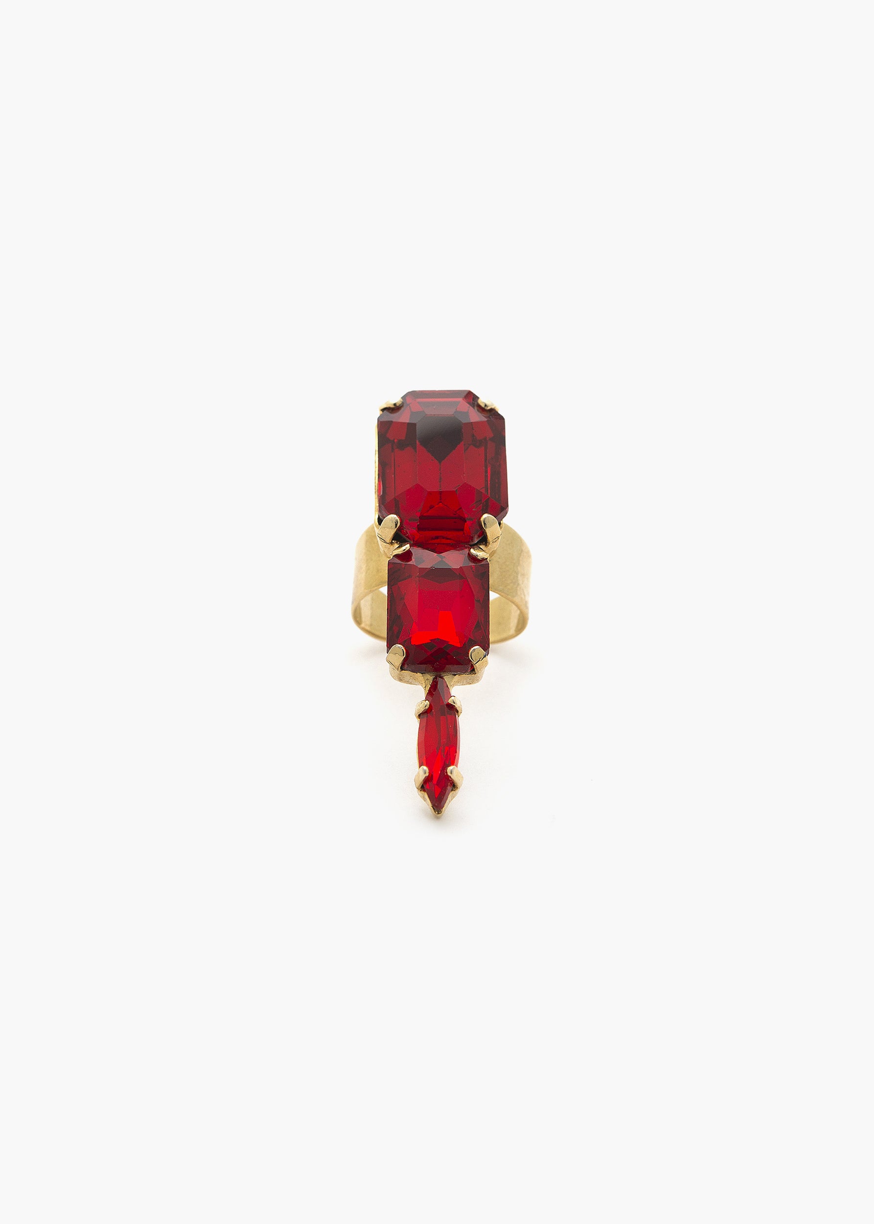 Gaia ring gold red