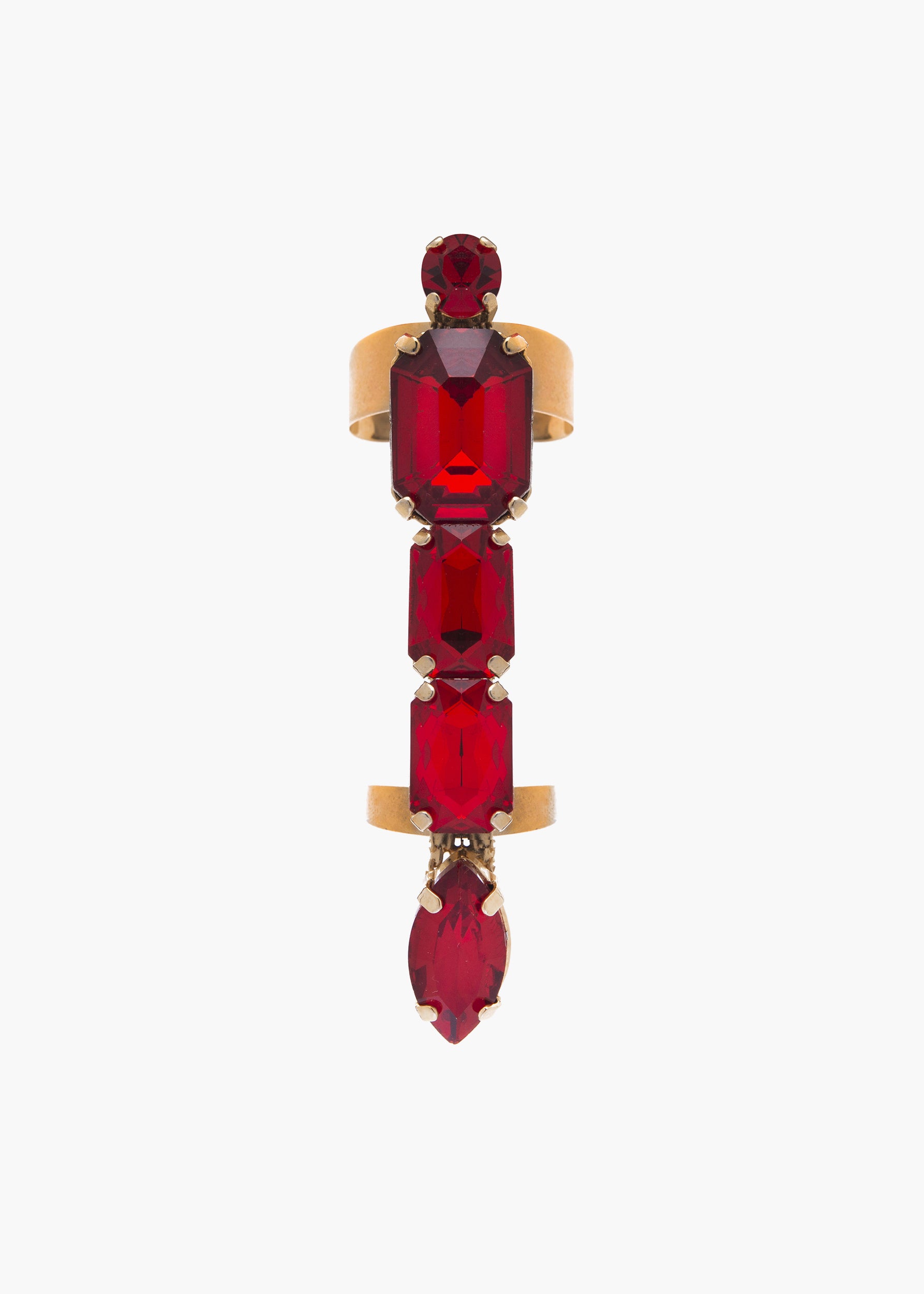 Gaia ring gold red