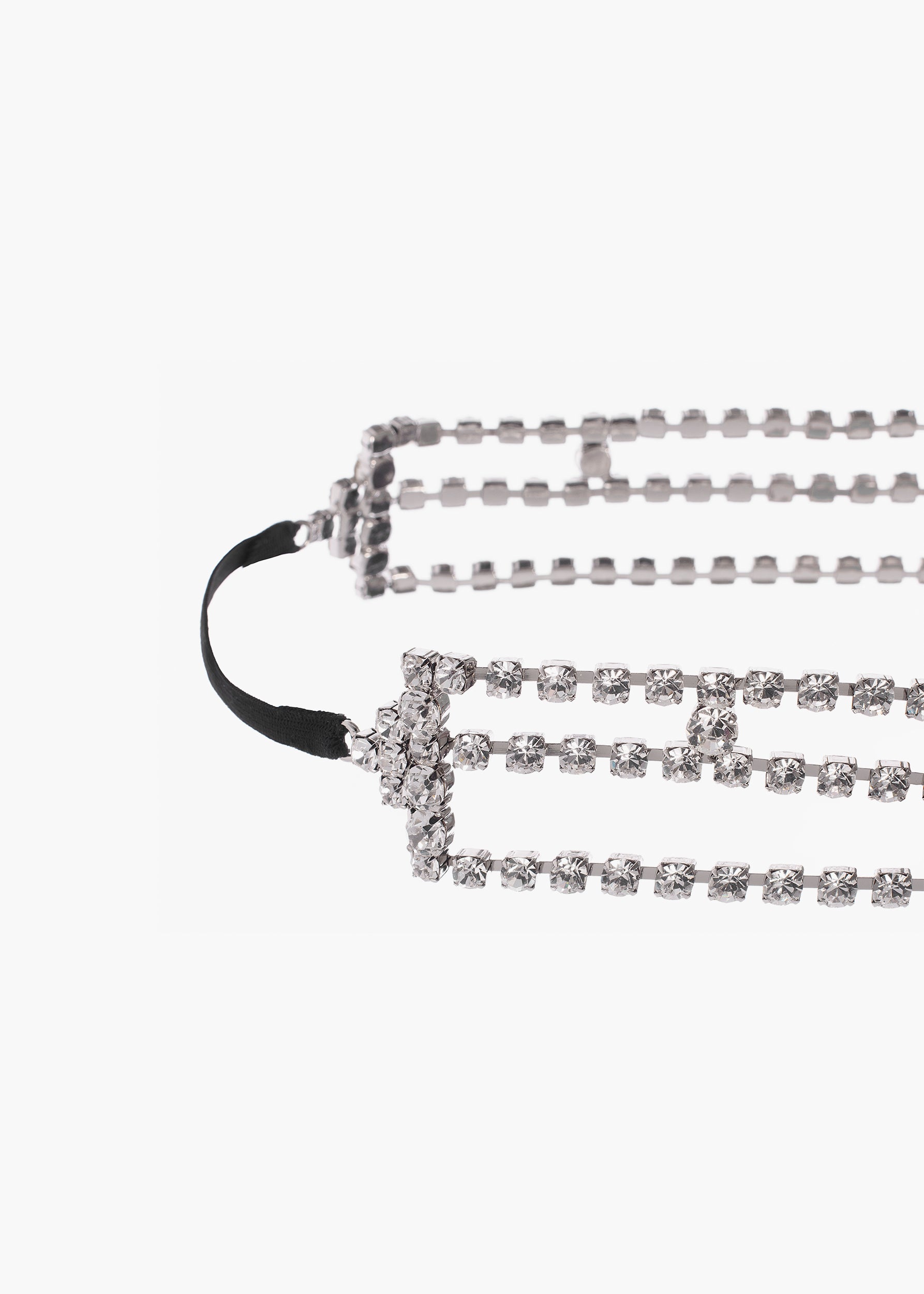Alessandra Headband crystal white