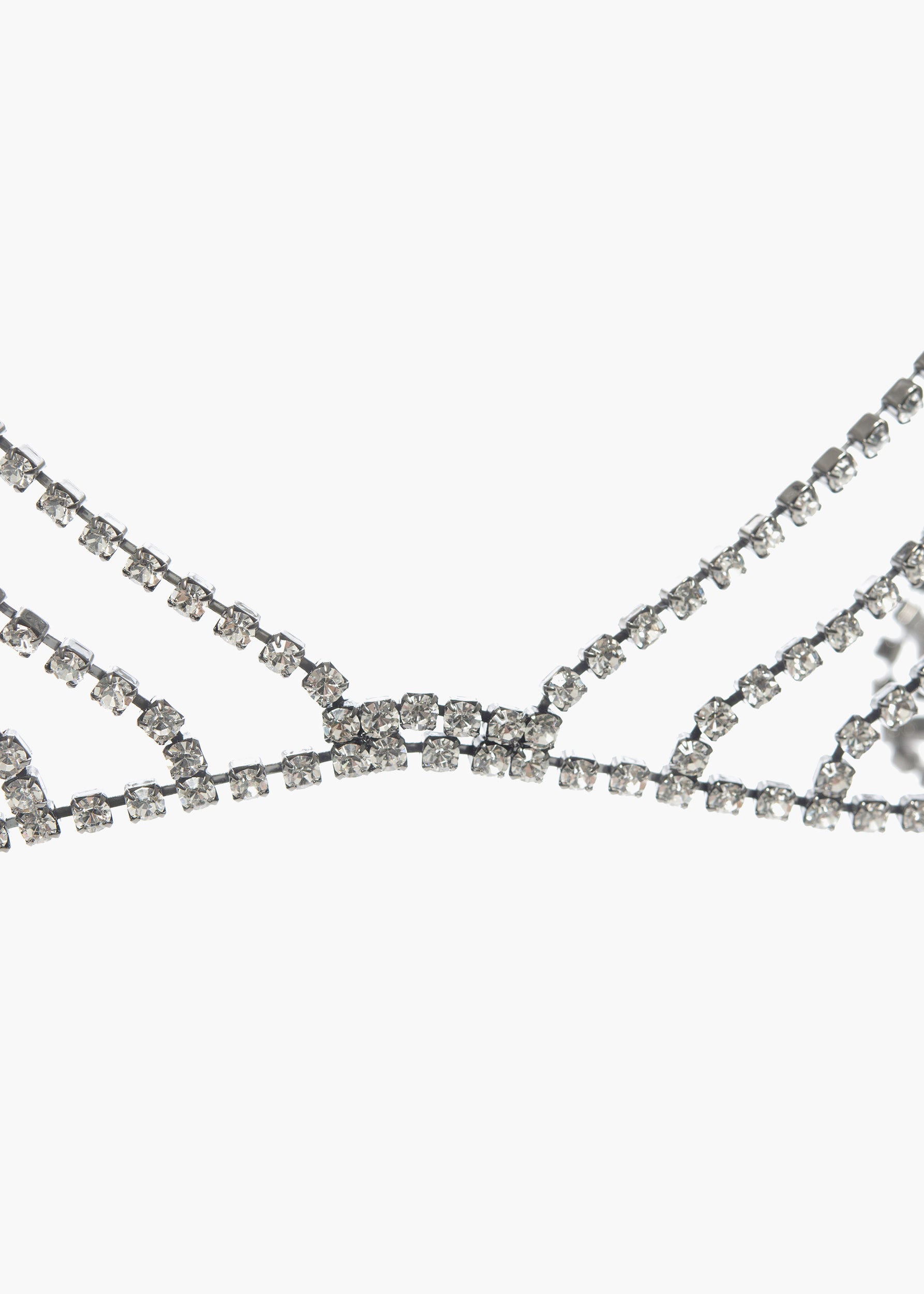 Donna Top silver white crystal