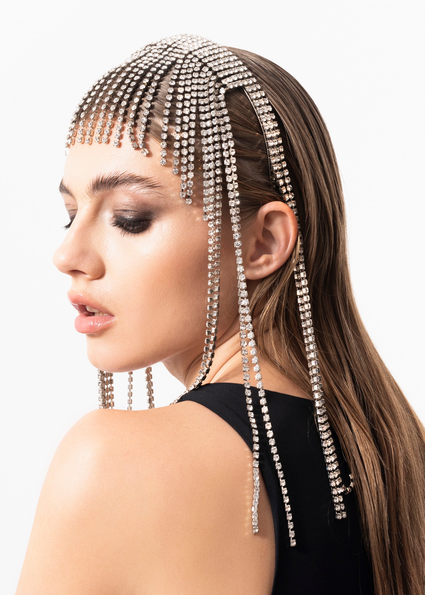 Giorgia fringe gold white Nude Skin