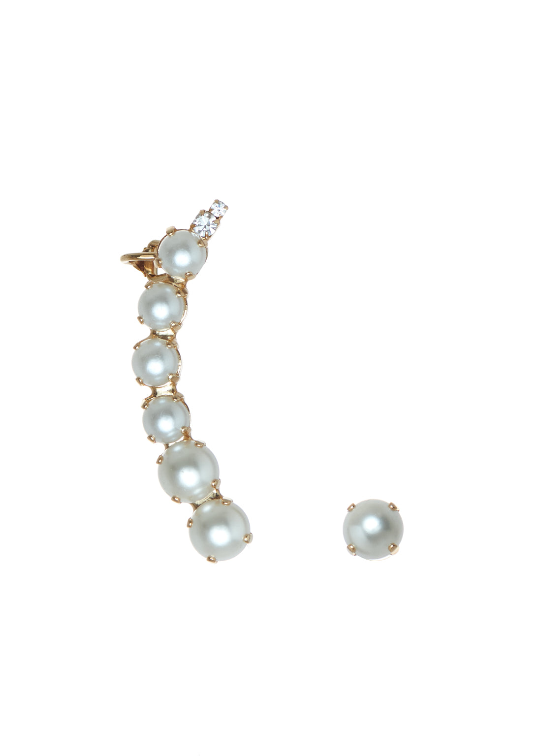 Daria ear cuff perle sinistro